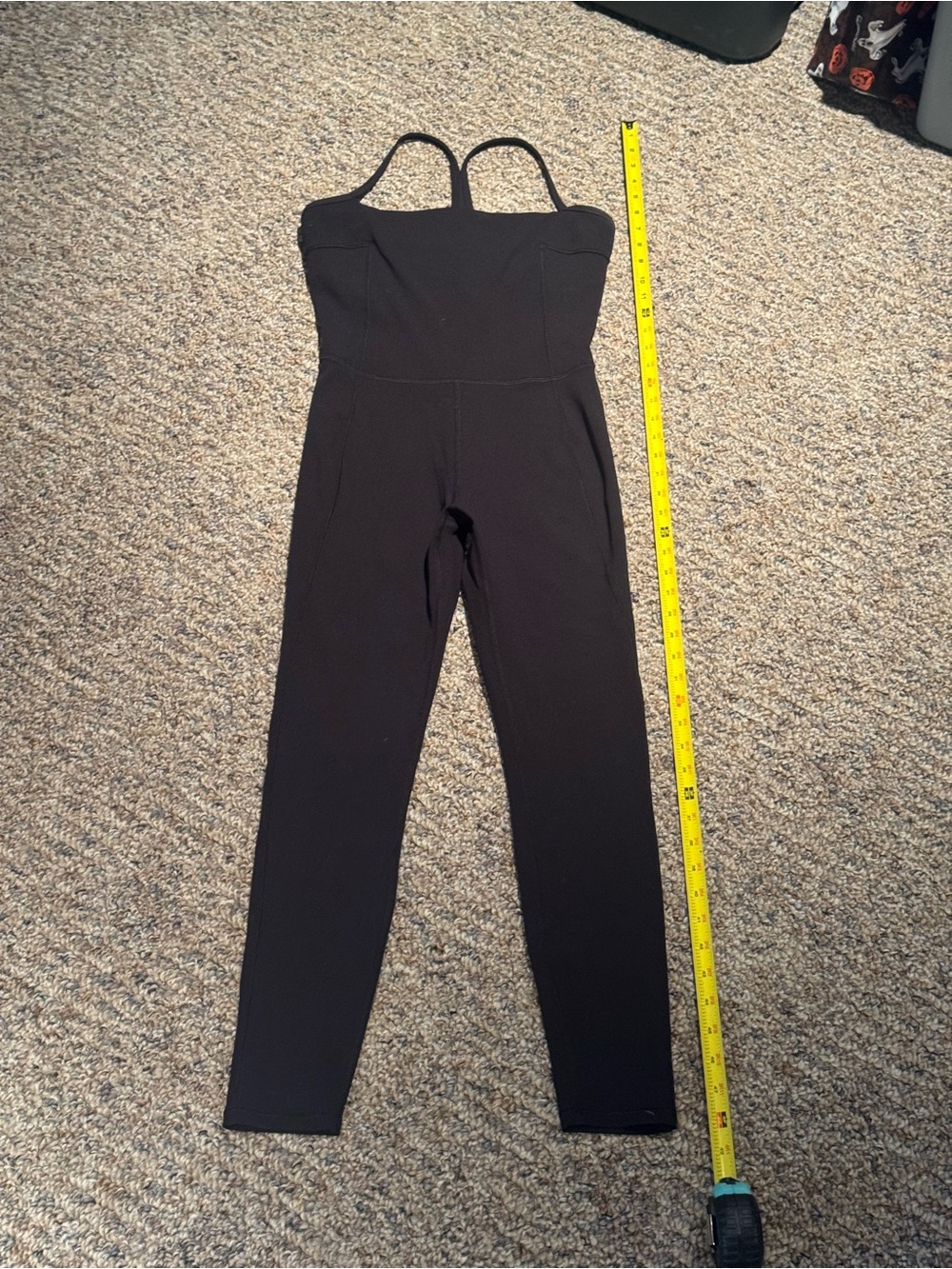 Vuori Black Strappy Jumpsuit, Brand Nee, Size Small, Built in Bra
